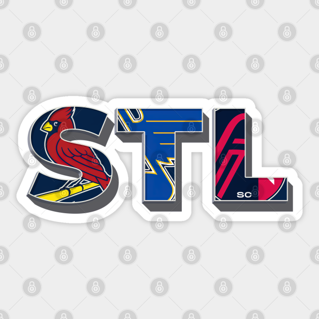 St. Louis Sports Teams STL Design St Louis Sticker TeePublic